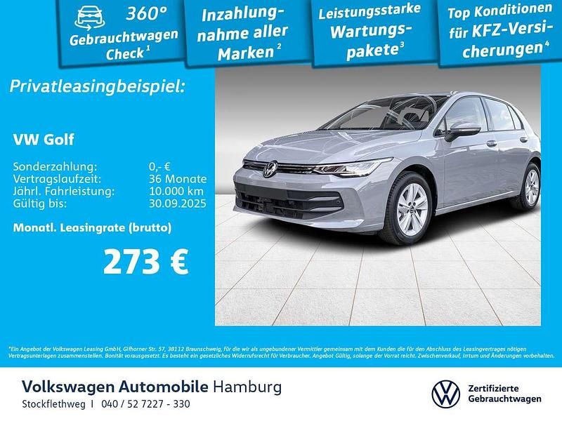 Grau Gebraucht 2024 VW Golf VIII Life Limousine | 24.880 € (Fairer Preis) - Bild 1/3