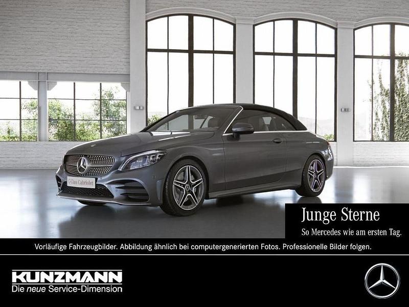 Selenitgrau metallic Gebraucht 2021 Mercedes C300 AMG Cabrio | 40.880 € (Fairer Preis) - Bild 1/4