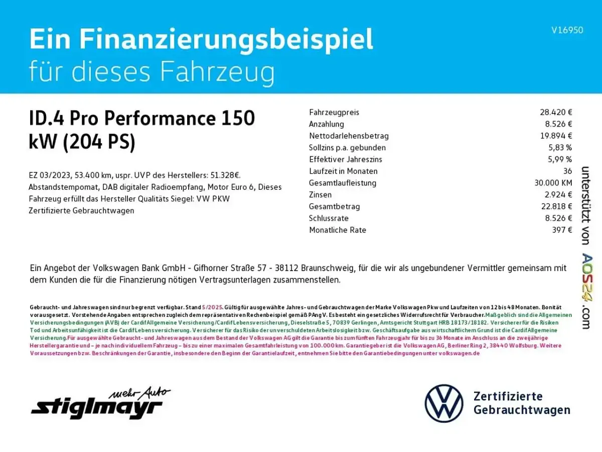 Brugt VW ID.4 Pro Performance 150 kW (204 HK) 2023 Grå SUV