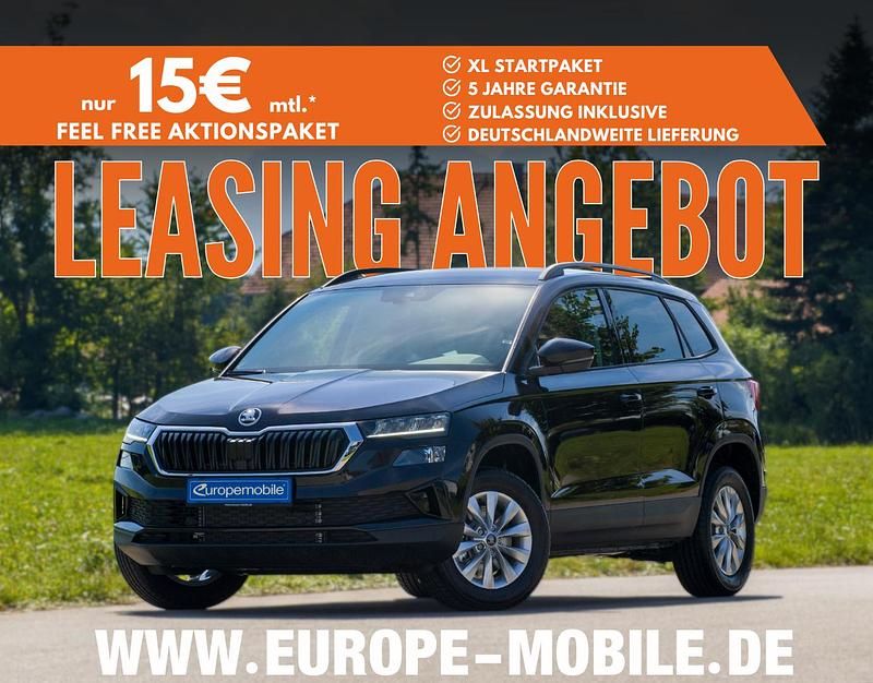 Blackmagic perleffekt/schwarz Neu 2025 Skoda Karoq Selection SUV | 44.321 € - Bild 1/2