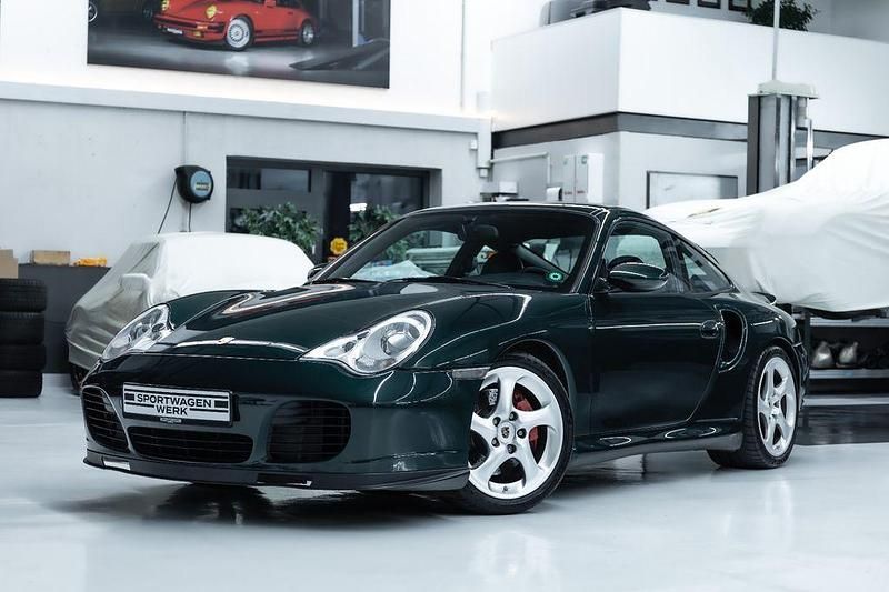 Tannengrün metal. Gebraucht 2001 Porsche 911 Turbo Coupé | 71.890 € - Bild 1/4
