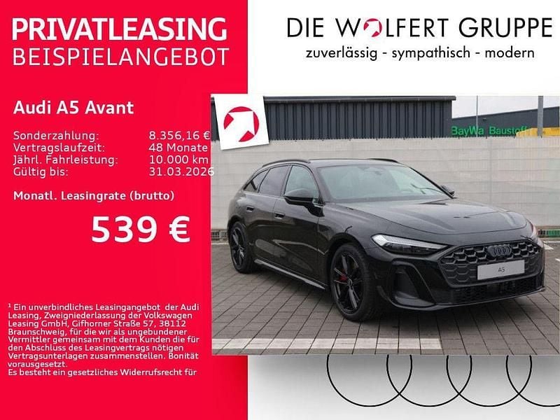 Neu Audi A5 S-Line 367 PS (269 kW) 2025 Mythosschwarz metallic Kombi