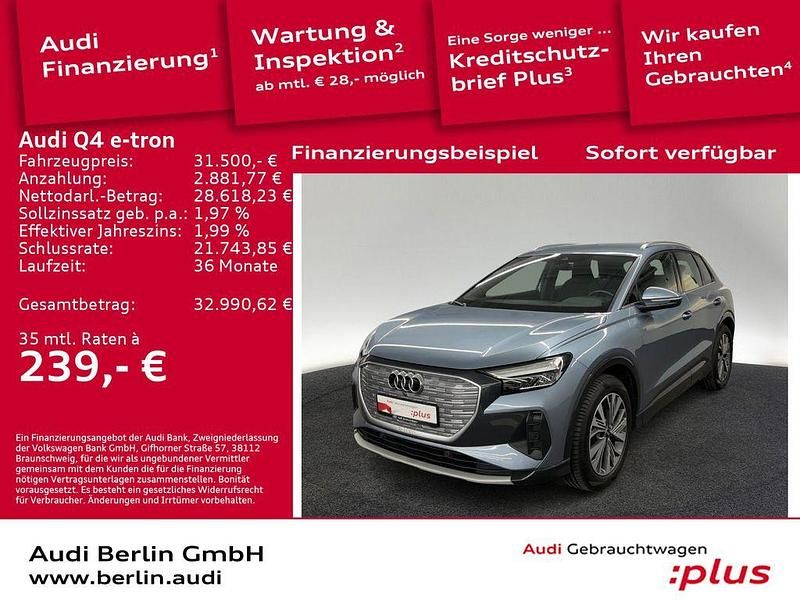 Gebraucht Audi Q4 e-tron Ambiente 150 kW (204 PS) 2022 Geysirblau metallic SUV