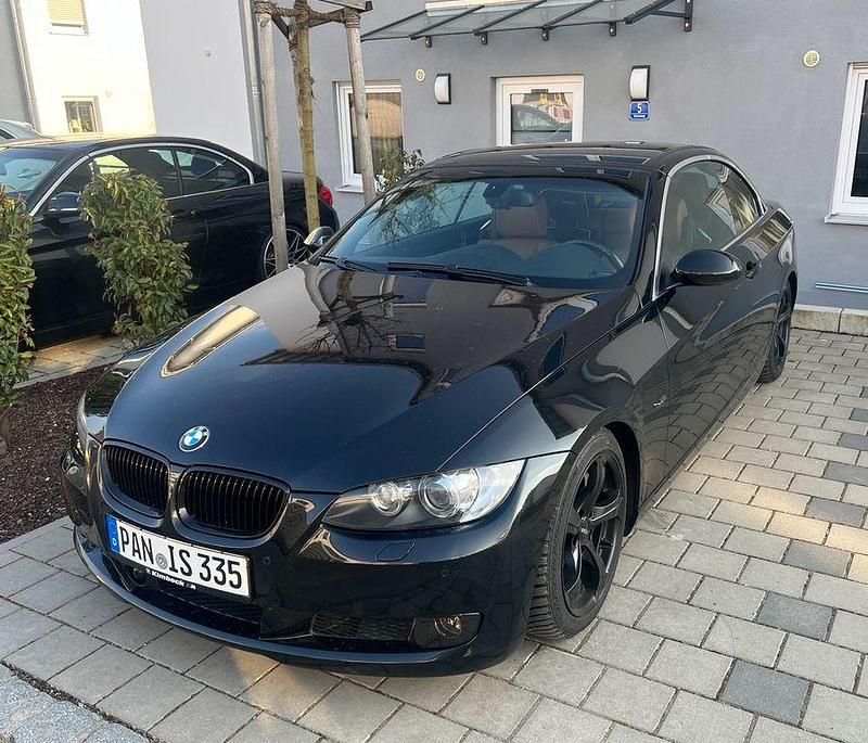 Schwarz Gebraucht 2008 BMW 335 Cabriolet Sport Line Cabrio | 14.990 € (Fairer Preis) - Bild 1/4