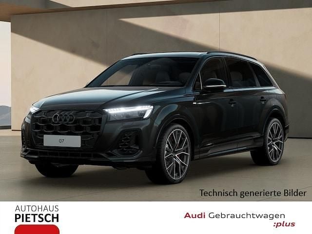 Mythosschwarz metallic Gebraucht 2025 Audi Q7 S-Line SUV | 88.900 € - Bild 1/3