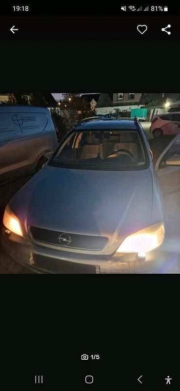 Silber Gebraucht 2000 Opel Astra Kombi | 1.500 € (Guter Preis) - Bild 1/4