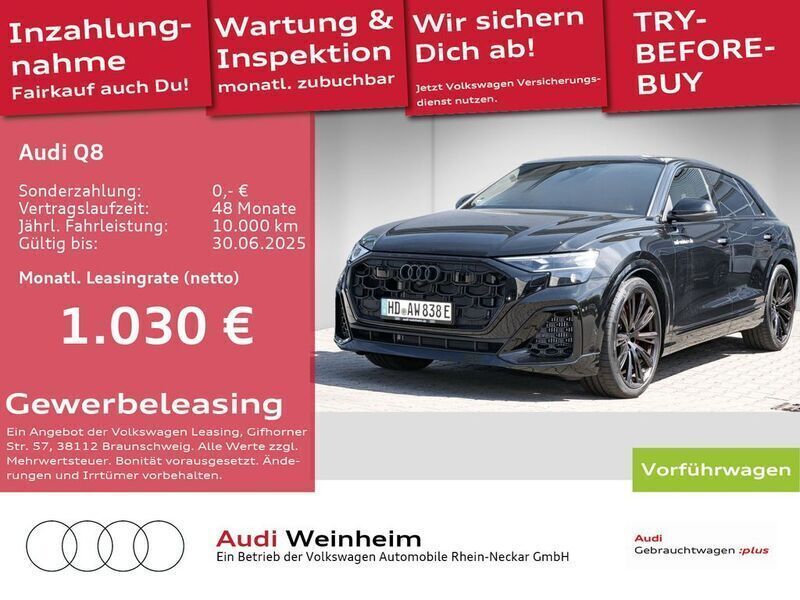 Mythosschwarz metallic Gebraucht 2024 Audi Q8 Sport SUV | 100.990 € - Bild 1/2