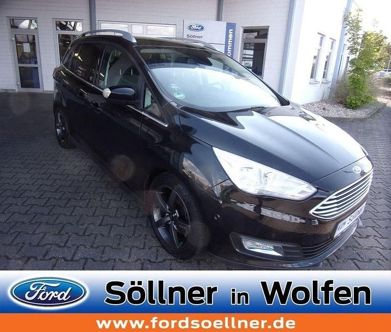 Schwarz Gebraucht 2015 Ford Grand C-Max Titanium Van / Kleinbus | 10.980 € (Fairer Preis) - Bild 1/4