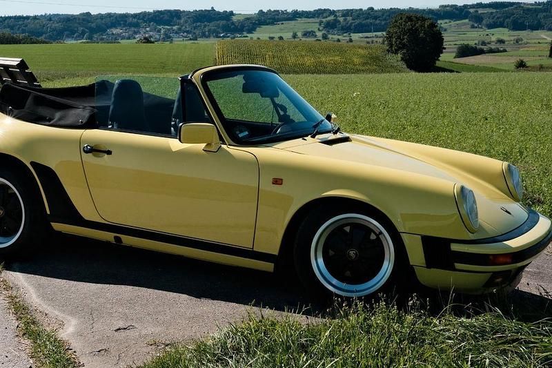 Gelb Gebraucht 1987 Porsche 911 Cabrio | 99.990 € - Bild 1/4