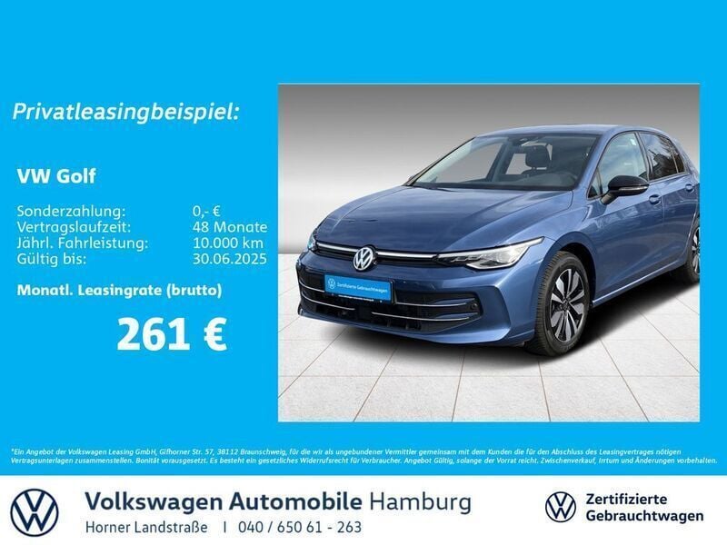 Anemonenblau metallic Gebraucht 2024 VW Golf VIII Goal Limousine | 28.390 € (Superpreis) - Bild 1/4