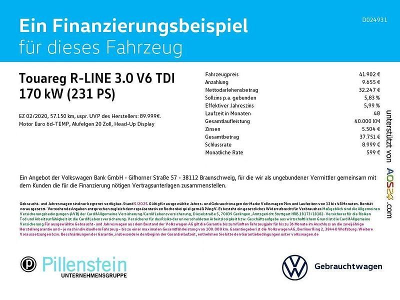 Gebraucht VW Touareg Style 231 PS (169 kW) 2020 Rot SUV