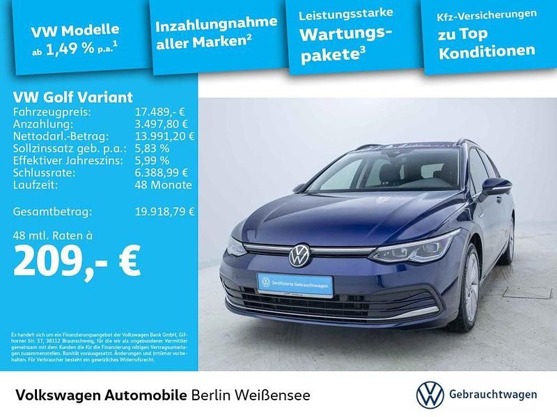 Gebraucht VW Golf VIII Style 131 PS (96 kW) 2022 Blau Kombi