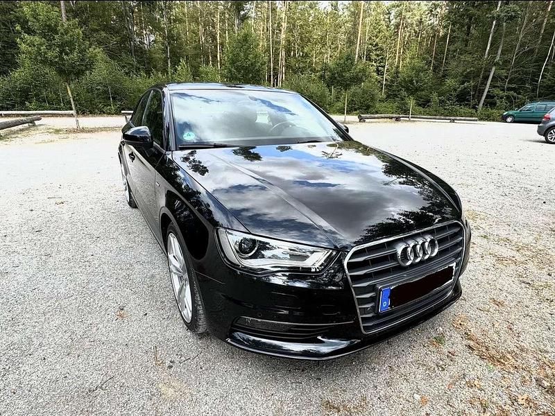 Schwarz Gebraucht 2014 Audi A3 S-Line Limousine | 15.990 € (Teuer) - Bild 1/4