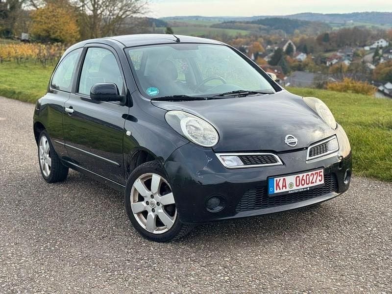 Schwarz Gebraucht 2010 Nissan Micra I-Way Kleinwagen | 1.499 € (Superpreis) - Bild 1/4