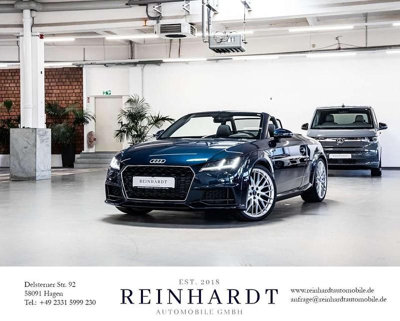 Kosmosblau metallic Gebraucht 2019 Audi TT Roadster S-Line Cabrio | 32.820 € - Bild 1/3