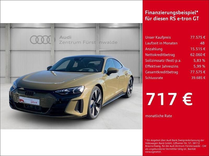 Gruen Gebraucht 2022 Audi RS e-tron GT Comfort Limousine | 77.575 € (Etwas zu teuer) - Bild 1/4