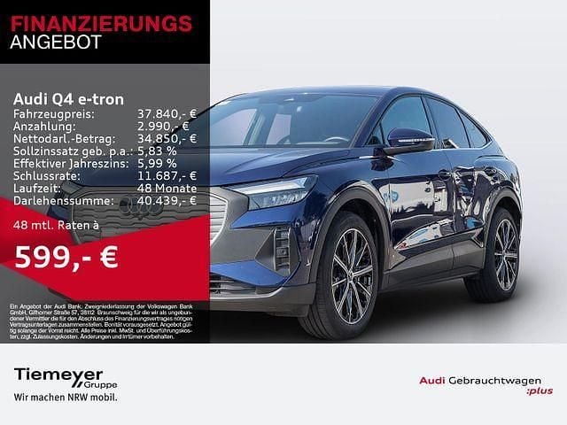 Blau Gebraucht 2022 Audi Q4 Sportback e-tron S-Line SUV | 37.840 € (Fairer Preis) - Bild 1/1