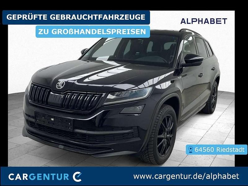 Schwarz Gebraucht 2021 Skoda Kodiaq SportLine SUV | 32.390 € (Guter Preis) - Bild 1/2