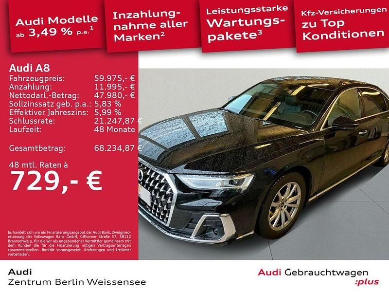 Gebraucht Audi A8L Ambiente 286 PS (210 kW) 2022 Brillantschwarz Limousine