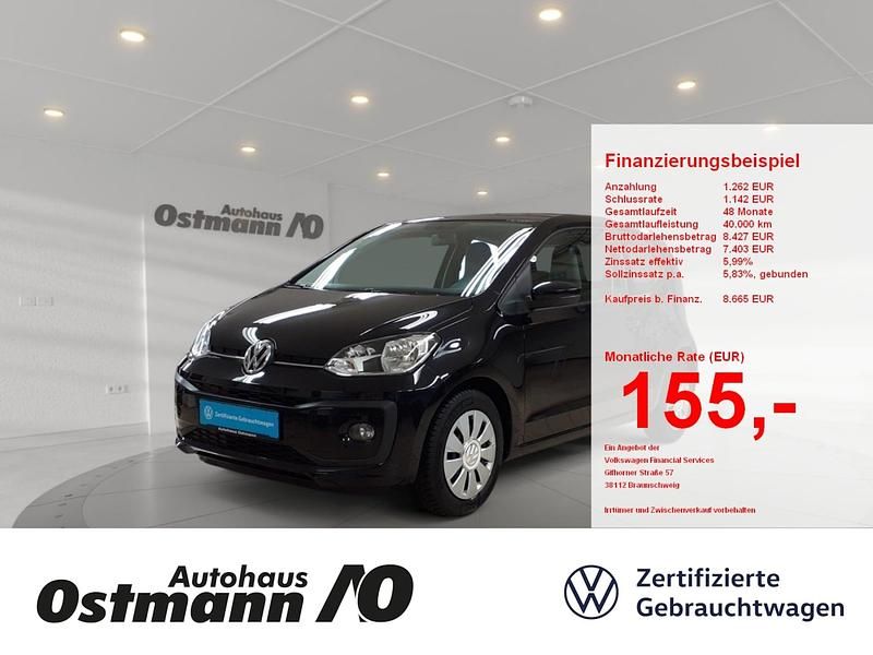 Gebraucht VW up! move up! 75 PS (55 kW) 2019 Kleinwagen