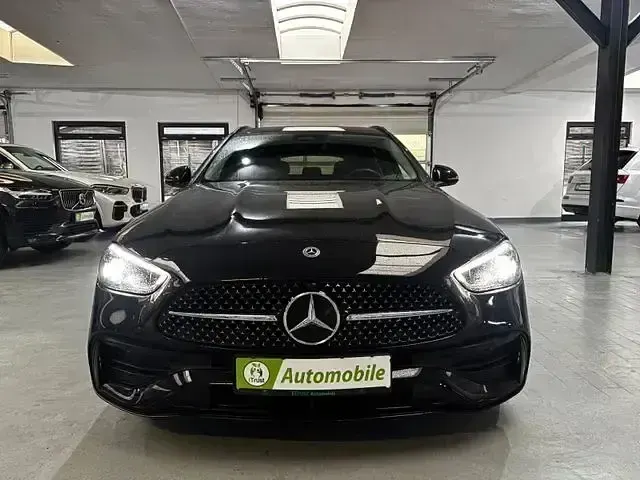 Gebraucht Mercedes C220 AMG line 2022 Schwarz Limousine
