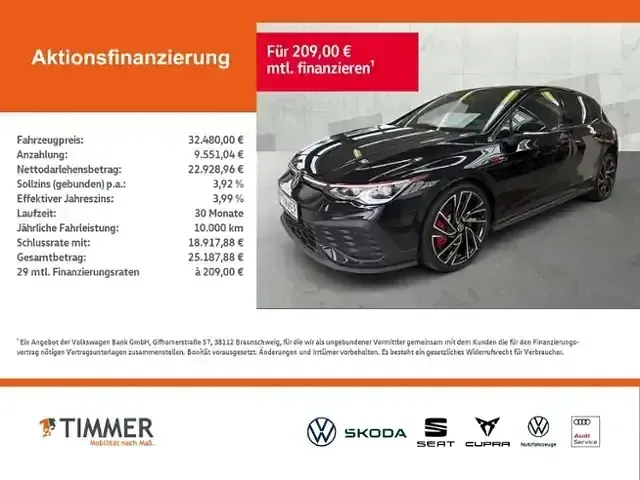 Gebraucht VW Golf VIII CLUB 300 PS (220 kW) 2024 Schwarz Limousine