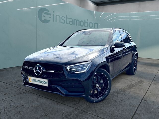 Schwarz Gebraucht 2022 Mercedes GLC200 AMG line SUV | 60.980 € - Bild 1/2