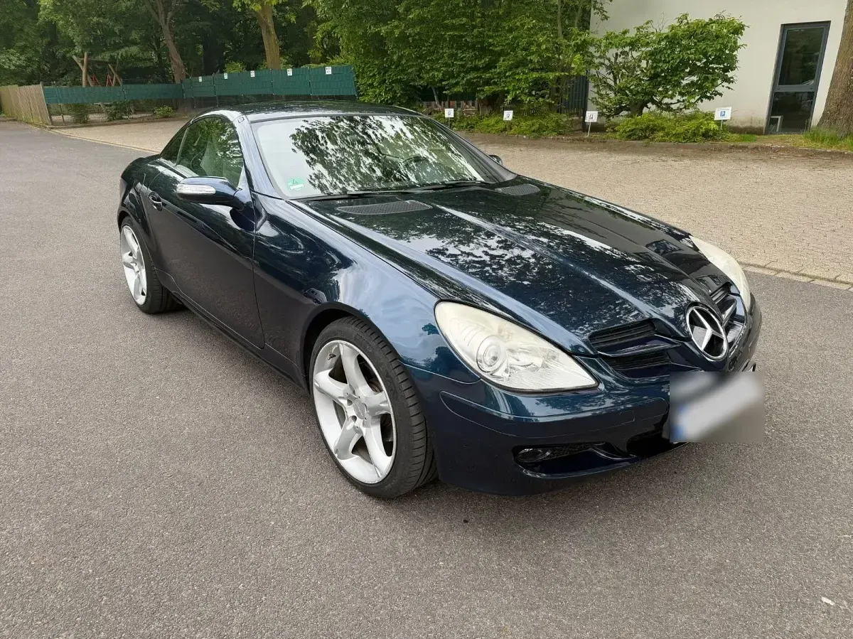 Gebraucht Mercedes SLK200 Edition 163 PS (119 kW) 2007 Blau Cabrio