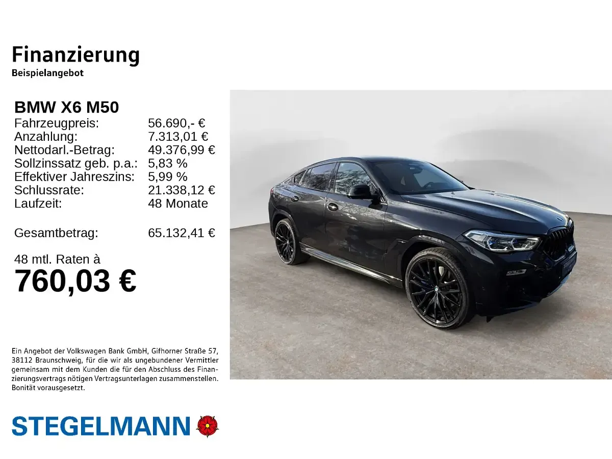 Gebraucht BMW X6 M50 530 PS (389 kW) 2021 SUV