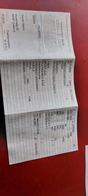 Gebraucht Skoda Fabia 61 PS (44 kW) 2008 Silber Kombi