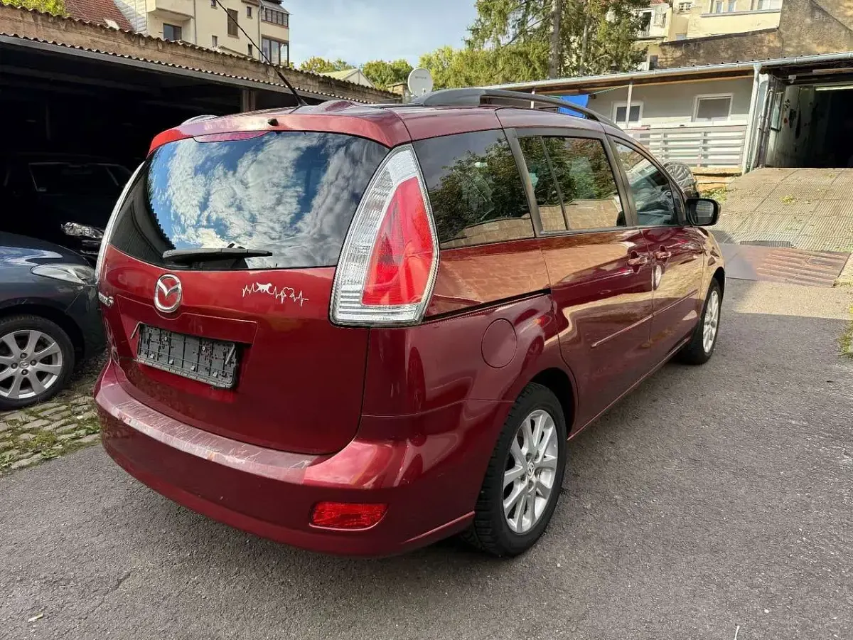 Gebraucht Mazda 5 Exclusive 150 PS (110 kW) 2008 Carminarot metallic Van / Kleinbus