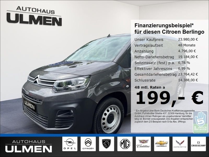 Grau Gebraucht 2023 Citroën Berlingo Van / Kleinbus | 23.980 € (Fairer Preis) - Bild 1/4