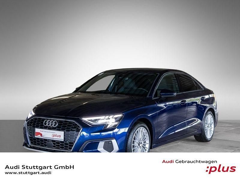 Navarrablau metallic Gebraucht 2021 Audi A3 Advanced Limousine | 25.640 € (Fairer Preis) - Bild 1/4