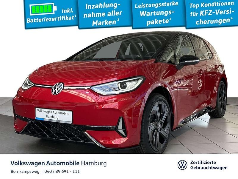 P8 kings red metallic Gebraucht 2025 VW ID.3 GTX Kleinwagen | 43.777 € - Bild 1/3