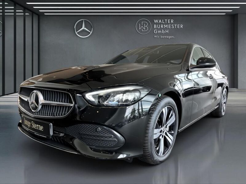 Metalliclack obsidianschwarz Gebraucht 2021 Mercedes C220 Avantgarde Limousine | 33.480 € (Etwas zu teuer) - Bild 1/4