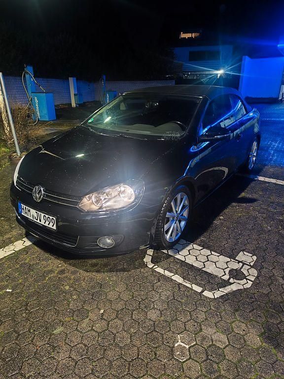 Schwarz Gebraucht 2015 VW Golf Cabriolet LOUNGE Cabrio | 9.950 € (Etwas zu teuer) - Bild 1/4
