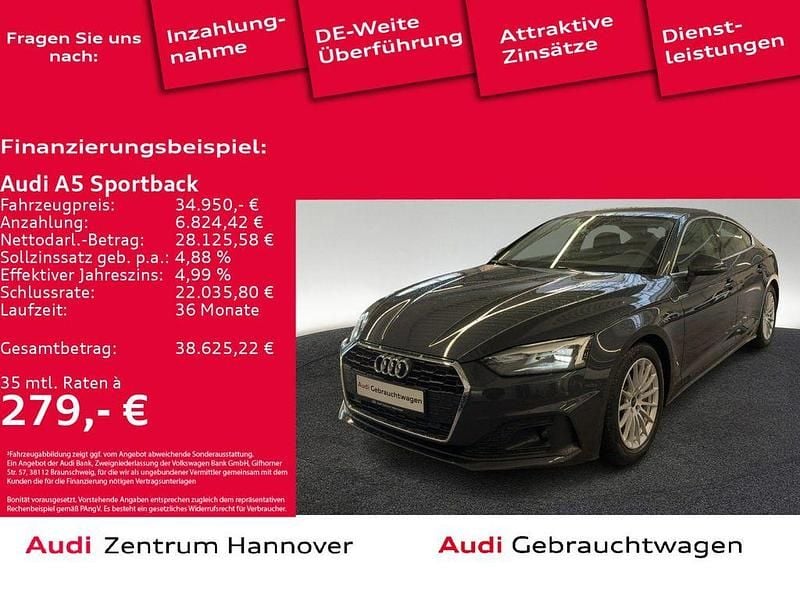 Manhattangrau metallic Gebraucht 2023 Audi A5 Sportback Ambiente Kleinwagen | 34.950 € (Guter Preis) - Bild 1/4