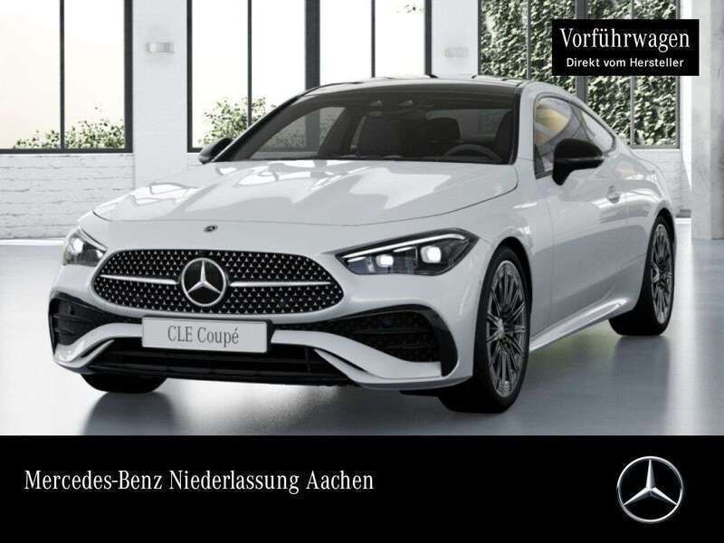 Manufaktur opalithweiß bright Gebraucht 2025 Mercedes CLE200 AMG Coupé | 59.990 € (Teuer) - Bild 1/4
