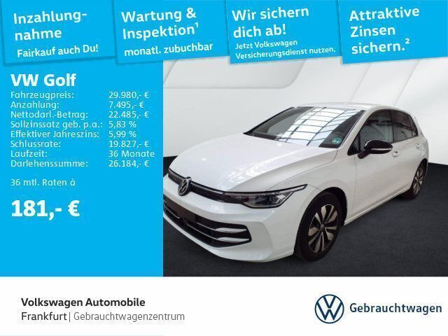Weiß Gebraucht 2024 VW Golf VIII Goal Limousine | 29.980 € (Superpreis) - Bild 1/4