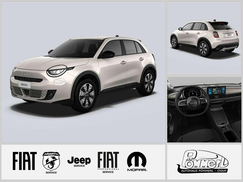 Cappuccino beige Neu 2025 Fiat 600E Icon SUV | 32.280 € - Bild 1/4