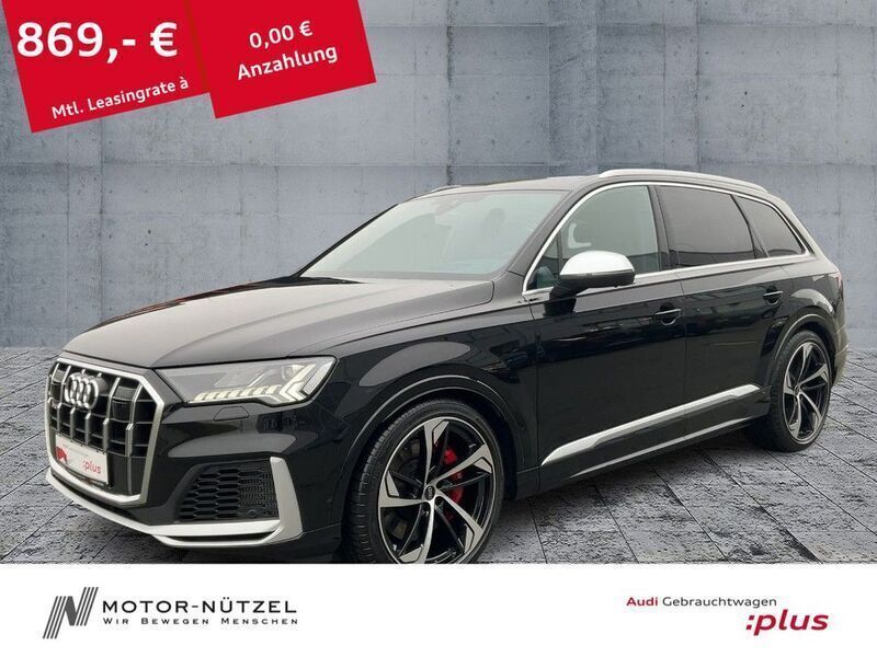 Mythosschwarz metallic Gebraucht 2023 Audi SQ7 Ambiente SUV | 88.970 € (Etwas zu teuer) - Bild 1/4