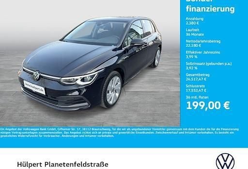 Gebraucht VW Golf VIII Style 131 PS (96 kW) 2024 Schwarz Limousine