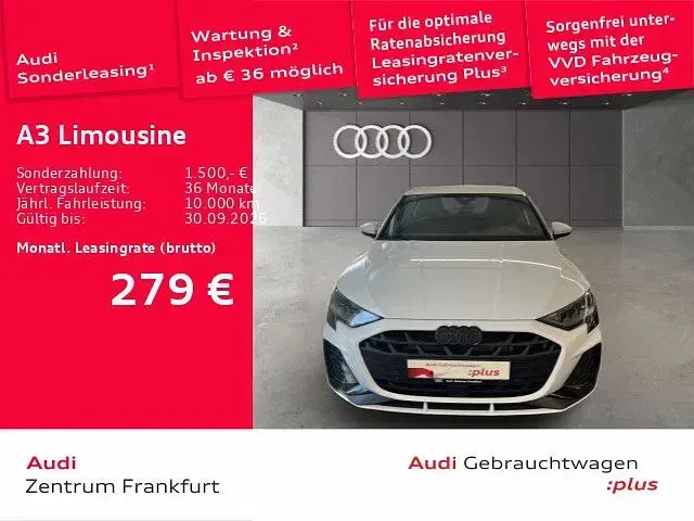 Gebraucht Audi A3 S-Line 116 PS (85 kW) 2025 Gletscherweiß metallic Limousine