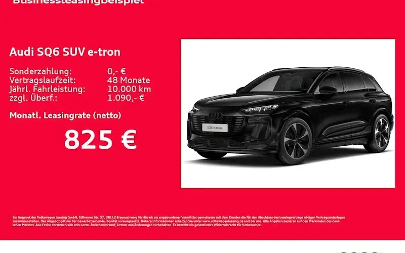 Nouă Audi SQ6 e-tron Ambiente 380 kW (517 CP) 2026 Negru SUV