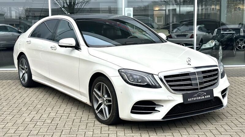 Diamantweiss metalliclack Gebraucht 2018 Mercedes S560 AMG line Limousine | 45.800 € (Superpreis) - Bild 1/4