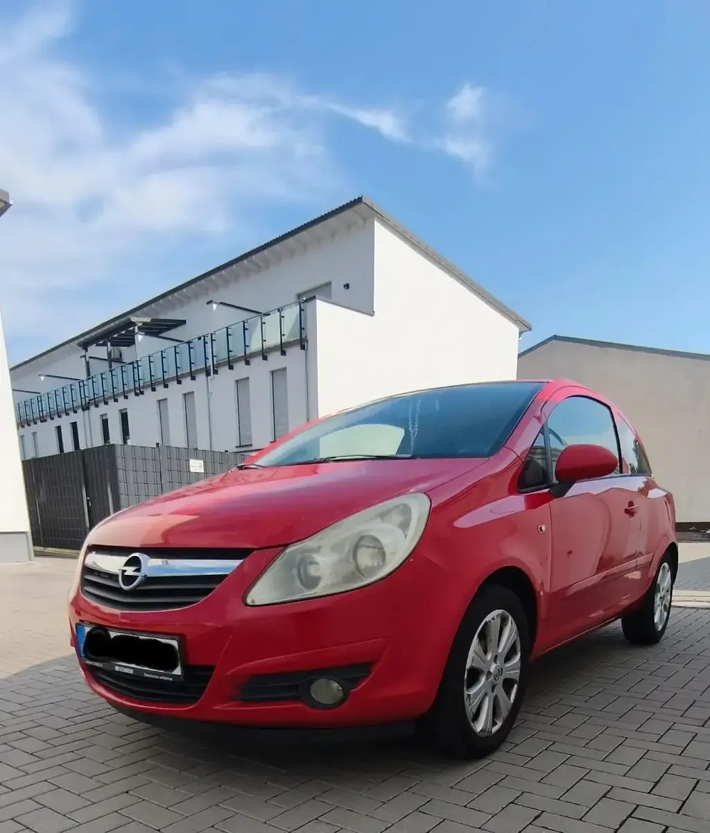 Gebraucht Opel Corsa 75 PS (55 kW) 2008 Rot Kleinwagen