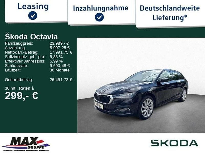 Schwarz Gebraucht 2021 Skoda Octavia Style Kombi | 23.989 € (Fairer Preis) - Bild 1/3