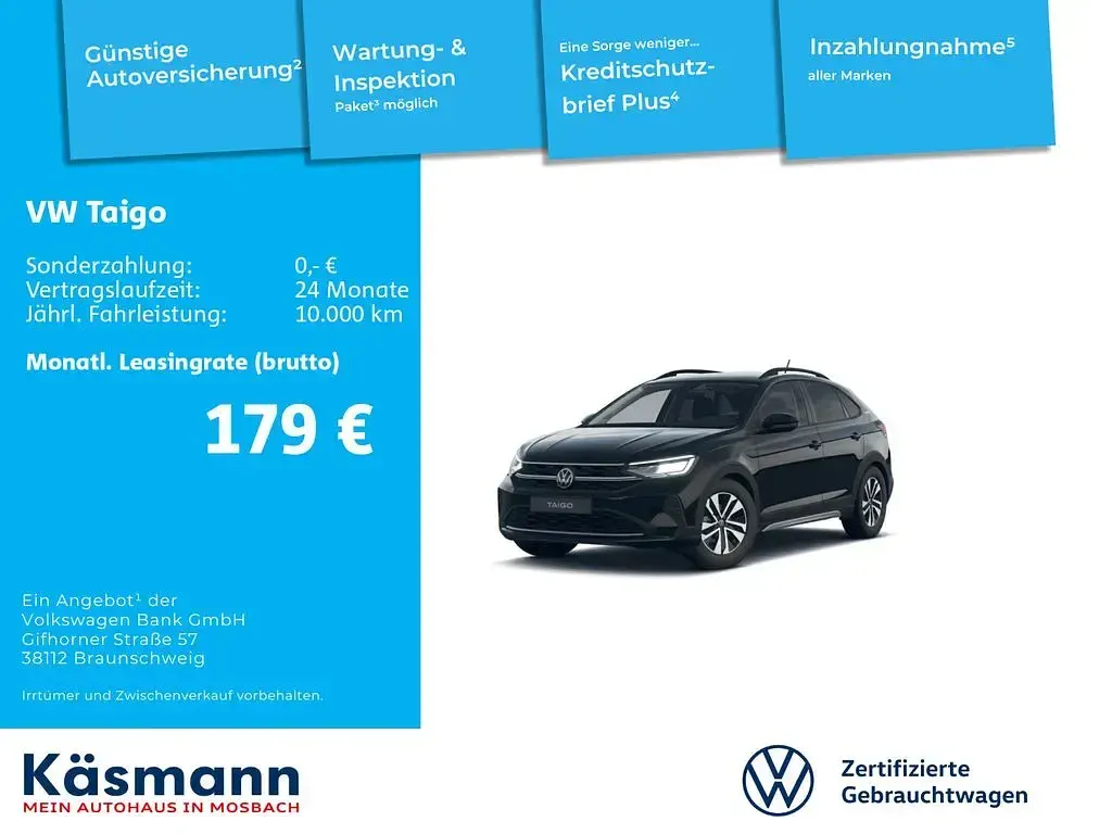 Gebraucht VW Taigo 116 PS (85 kW) 2025 Deep black perleffekt SUV