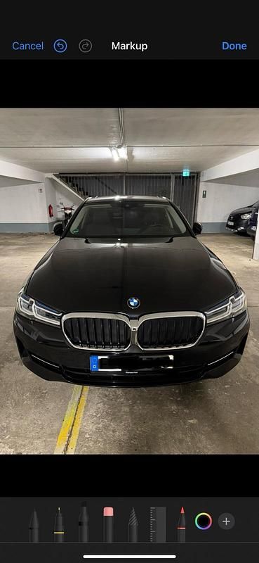 Schwarz Gebraucht 2021 BMW 520 Limousine | 31.500 € (Teuer) - Bild 1/4