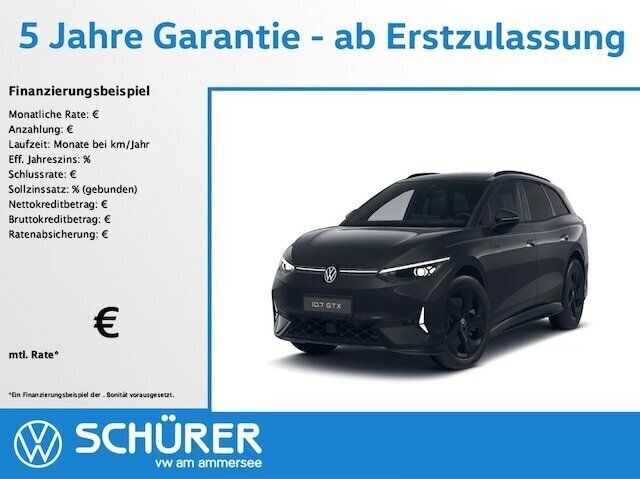 Grenadillschwarz metallic Gebraucht 2024 VW ID.7 GTX Limousine | 61.487 € - Bild 1/3